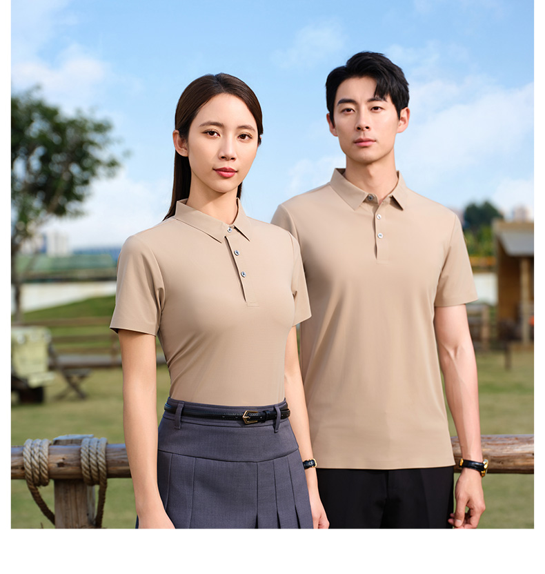 Double Star Lapel Short Sleeve POLO Shirt H09-C6087