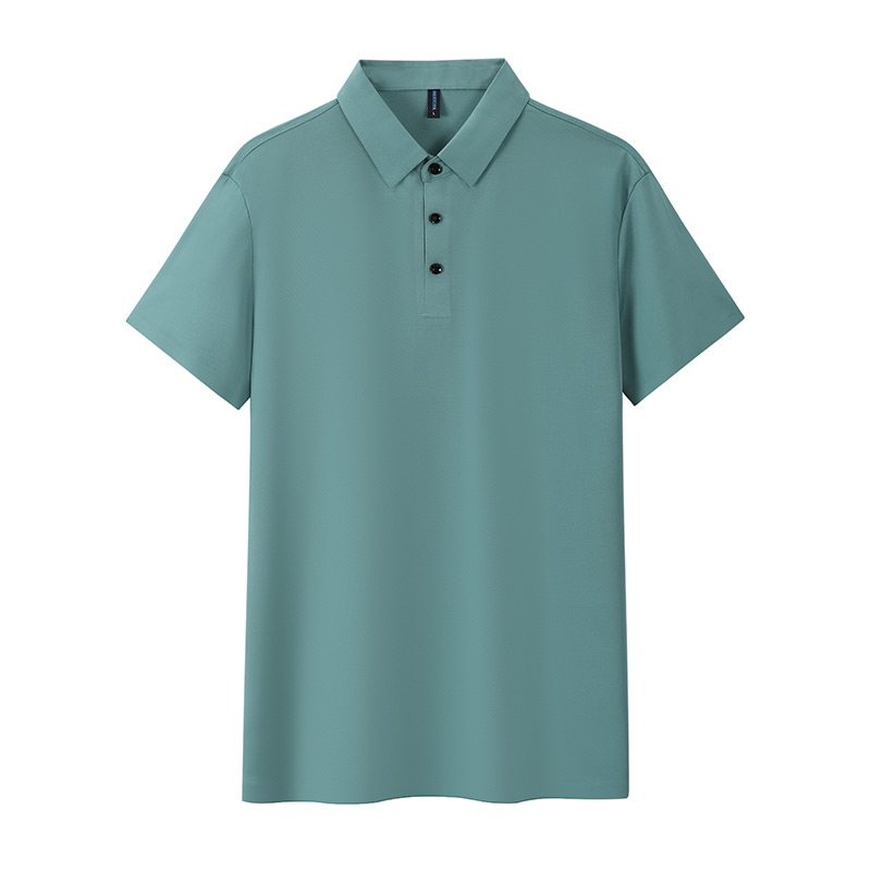 180g ice-feel cotton seamless short-sleeved lapel polo shirt L18-606