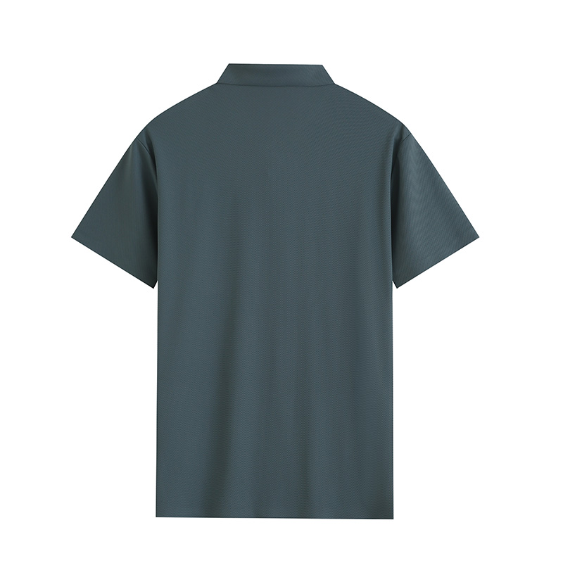 Comfortable breathable seamless nylon-spandex short-sleeved lapel polo shirt GJ61-W2822010