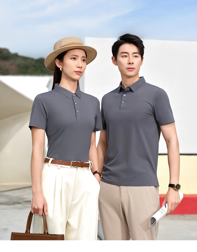 Double Star Lapel Short Sleeve POLO Shirt H09-C6087