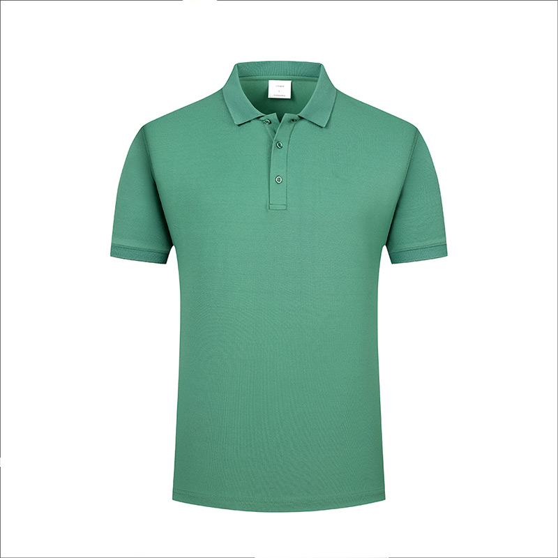 200g mercerized cotton spandex short-sleeved lapel polo shirt L18-8088