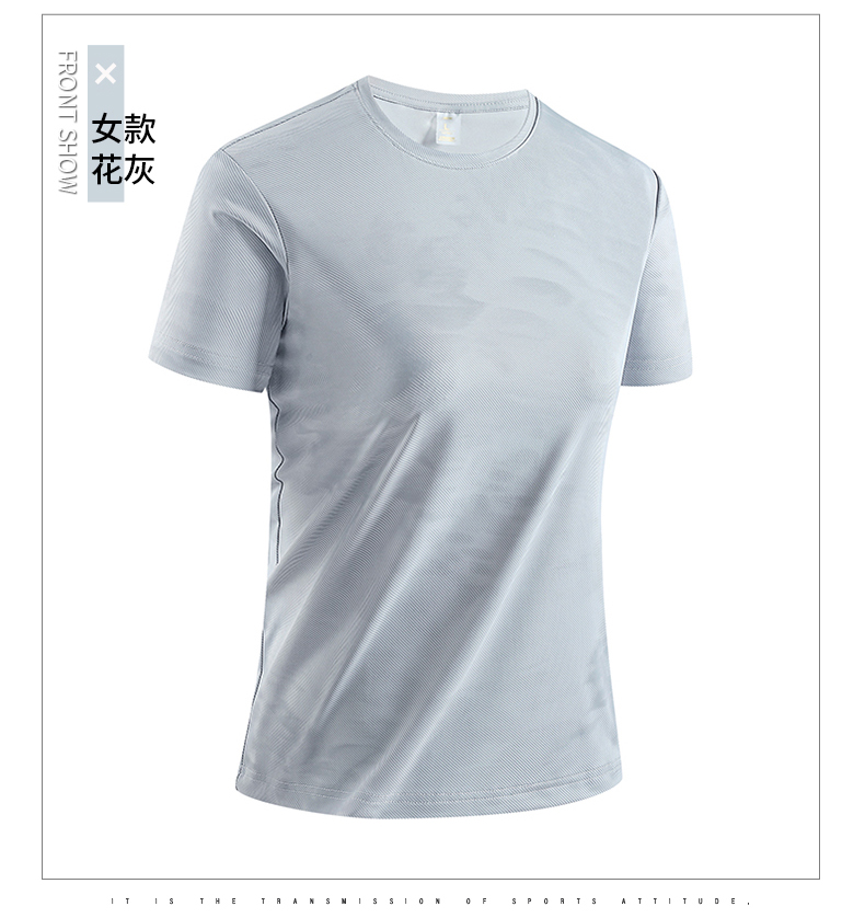 Sports quick-drying high-elastic women round neck short-sleeved T-shirt KD2-F8863B