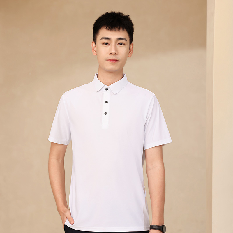 Fashionable cool dynamic pique short-sleeved lapel polo shirt W01-8811