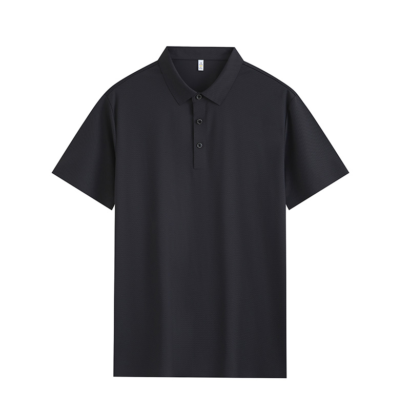 Comfortable breathable seamless nylon-spandex short-sleeved lapel polo shirt GJ61-W2822010