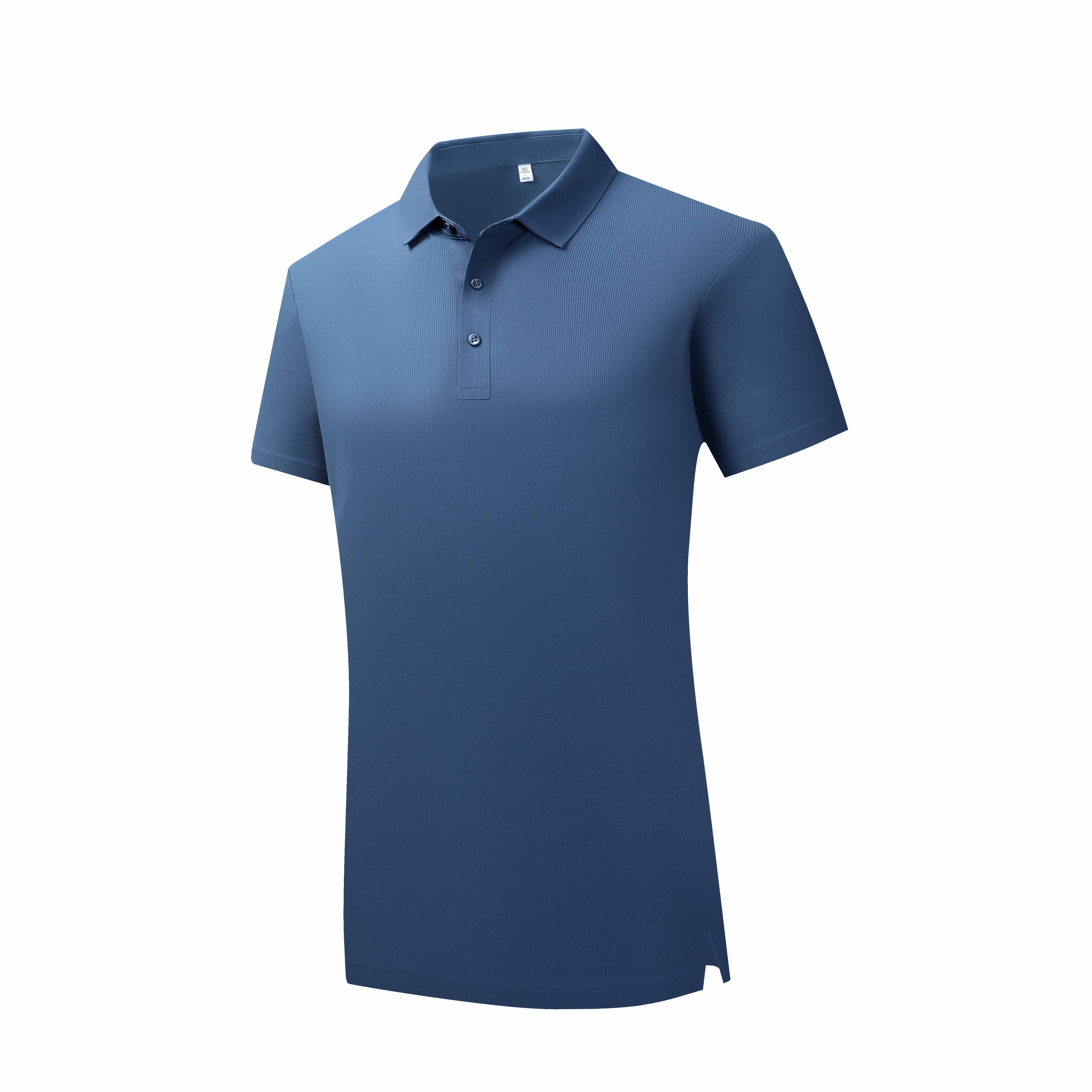 190g waffle 5A antibacterial cool solid color seamless polo shirt C07-3601