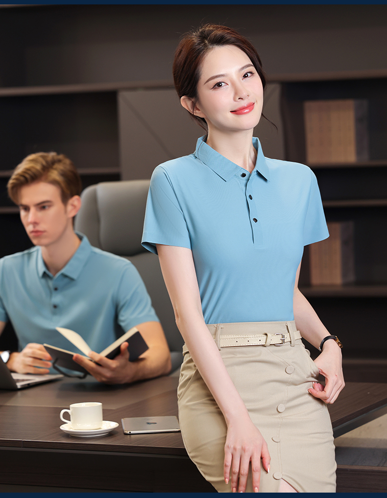 190g seamless lapel short-sleeved POLO shirt Z08-606