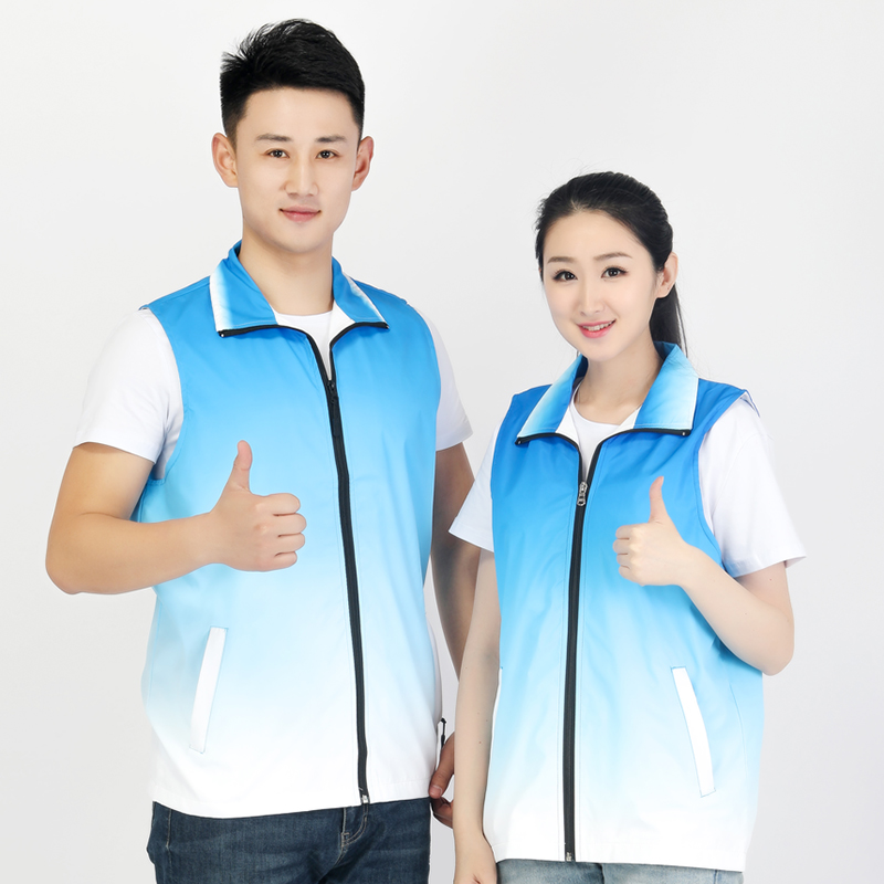 Volunteer composite gradient vest diamond grid gradient vest L17-1928