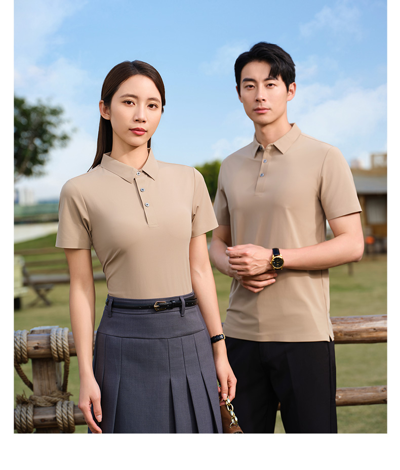 Double Star Lapel Short Sleeve POLO Shirt H09-C6087