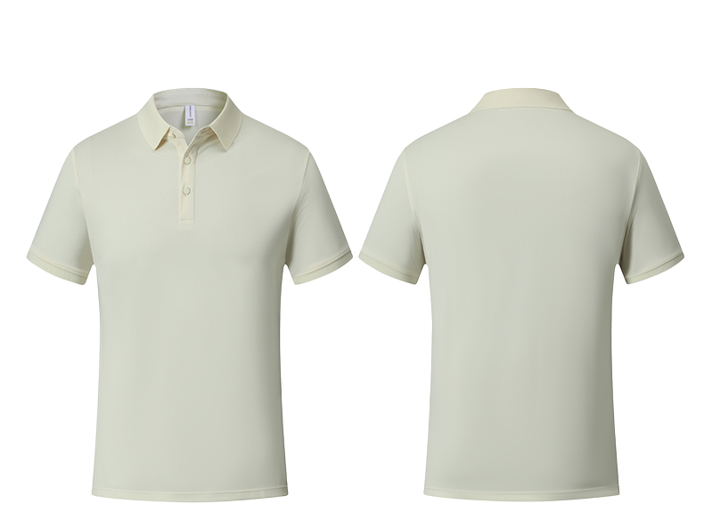 High soft breathable solid color short-sleeved lapel POLO shirt GJ20-37808