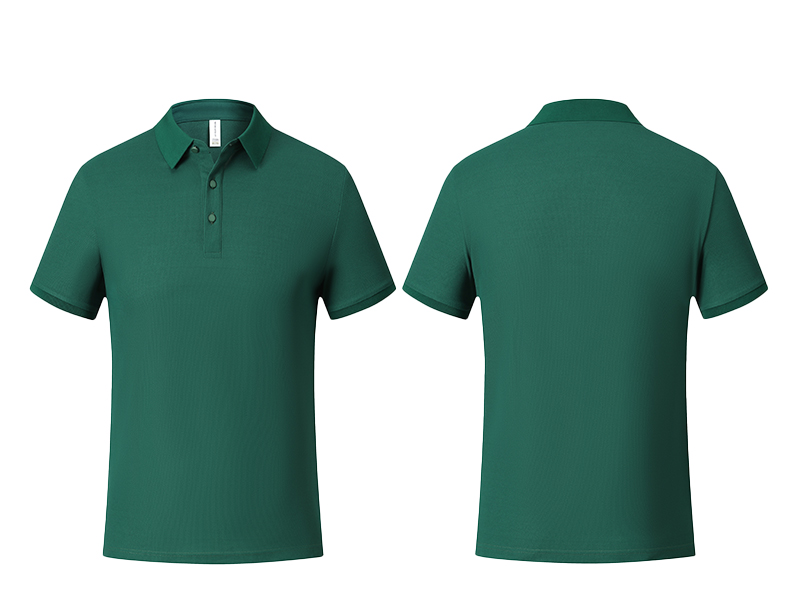 High soft breathable solid color short-sleeved lapel POLO shirt GJ20-37808