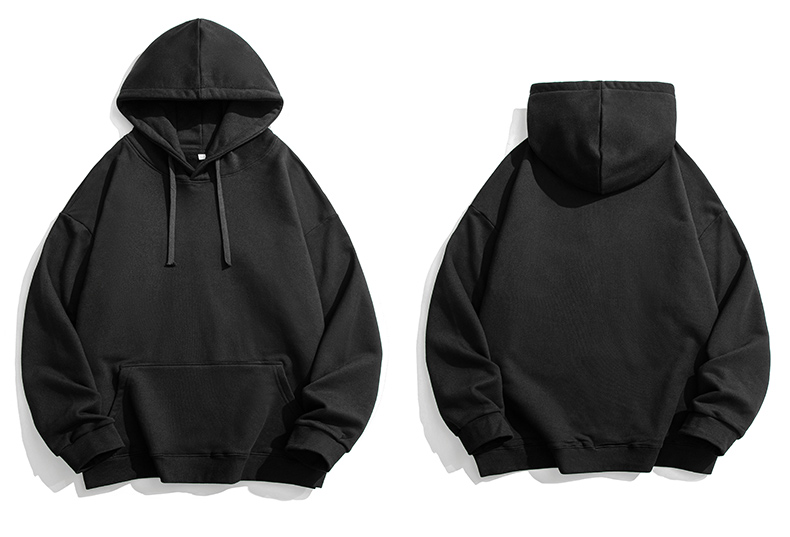 350g drop shoulder hooded loose fit pullover sweatshirt KD2-JR820