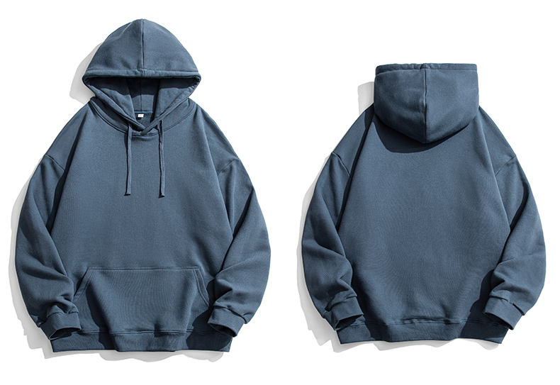 350g drop shoulder hooded loose fit pullover sweatshirt KD2-JR820