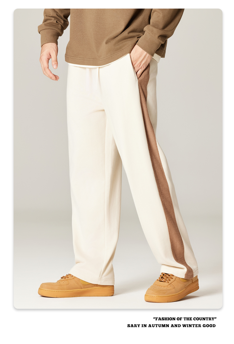 350g heavyweight wide-leg casual trousers G24-DK003