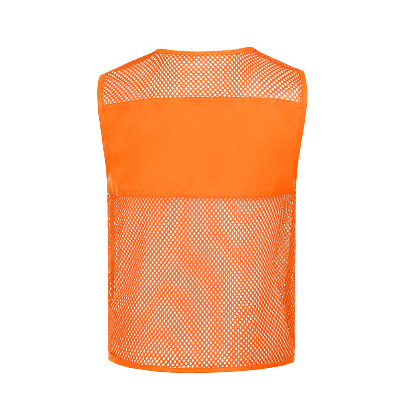 Children Fishnet Double Pocket Solid Color Vest GJ68-038