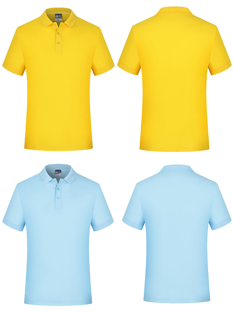 220g eco-friendly combed cotton lapel short-sleeved POLO shirt universal model YZ02-2200