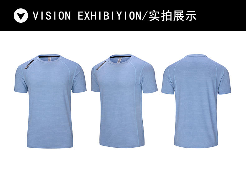 Sports casual breathable moisture wicking round neck short-sleeved T-shirt for men (European size) GJ4-WDY2253