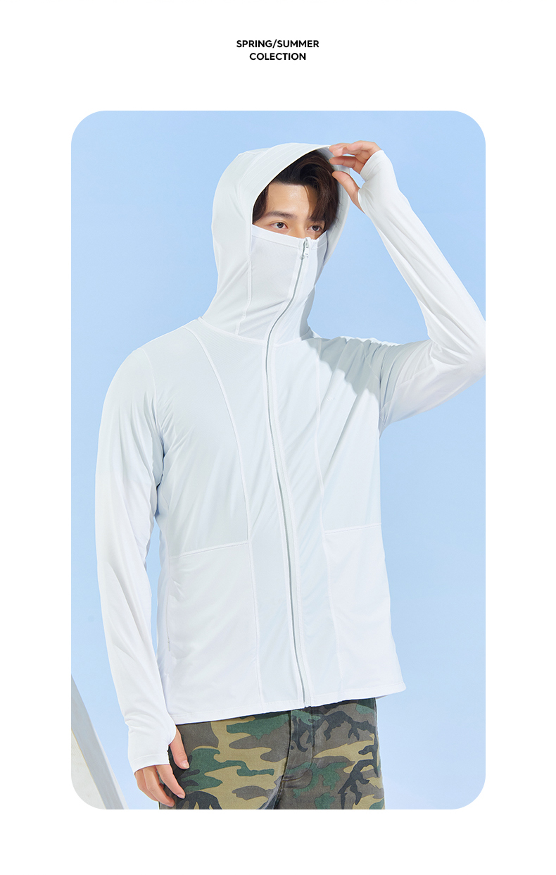 Ice-thin series elastic skin clothing sun protection clothing men Z05-1212 men