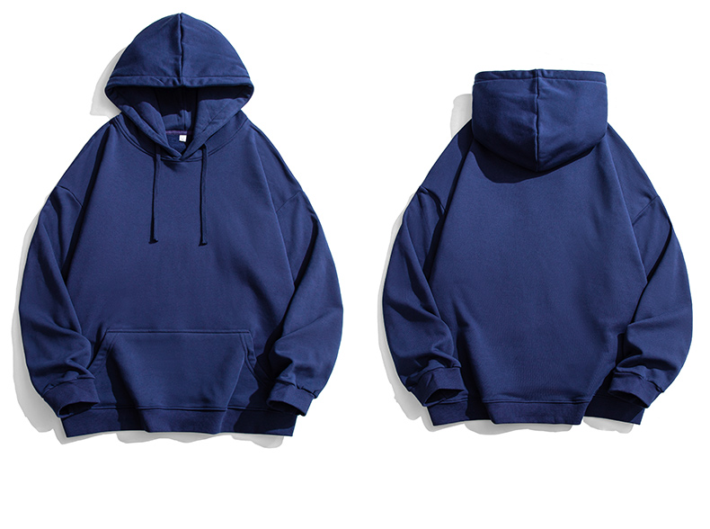 350g drop shoulder hooded loose fit pullover sweatshirt KD2-JR820