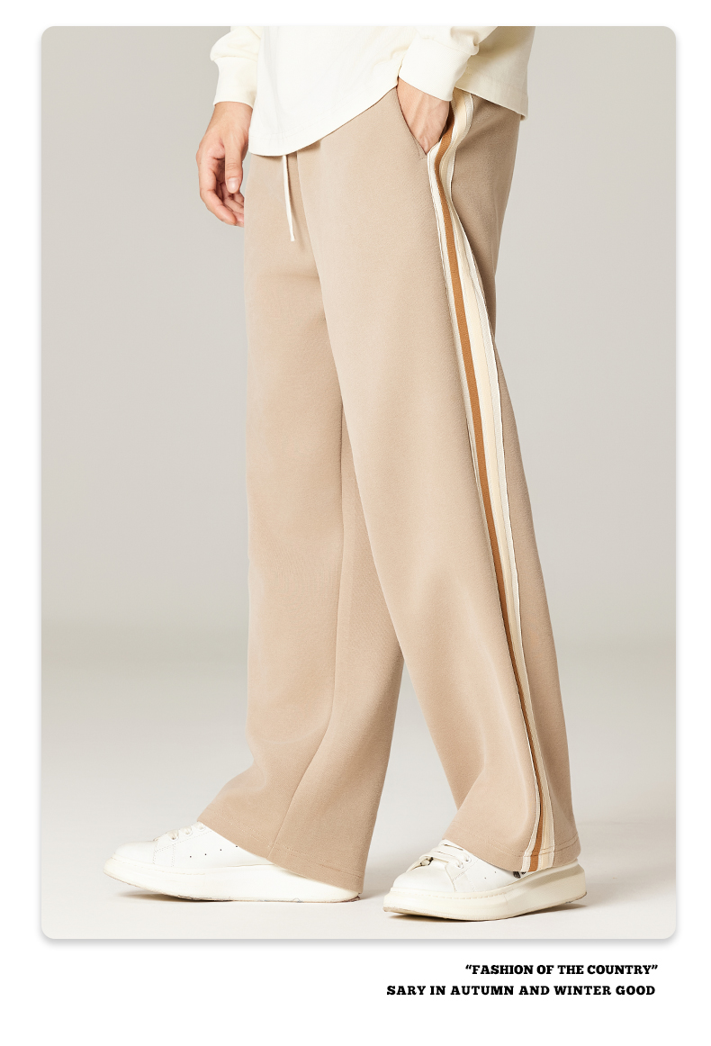 340g heavyweight terry wide-leg trousers G24-DK002