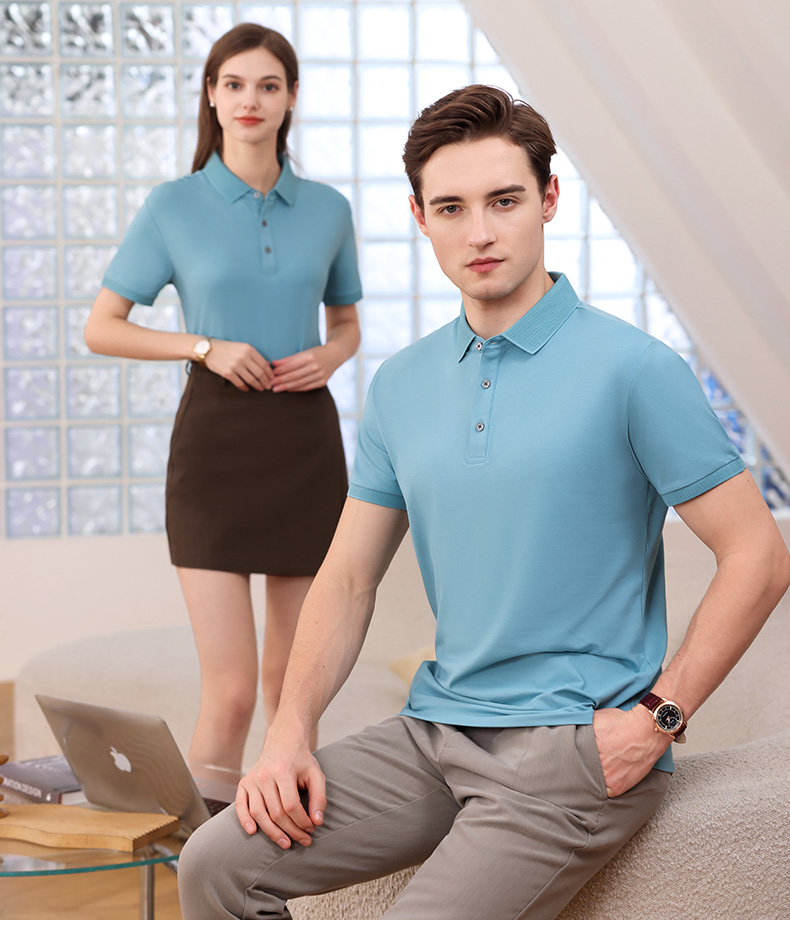 200g 40 pieces business commuting lapel short-sleeved POLO shirt general style GJ20-2320