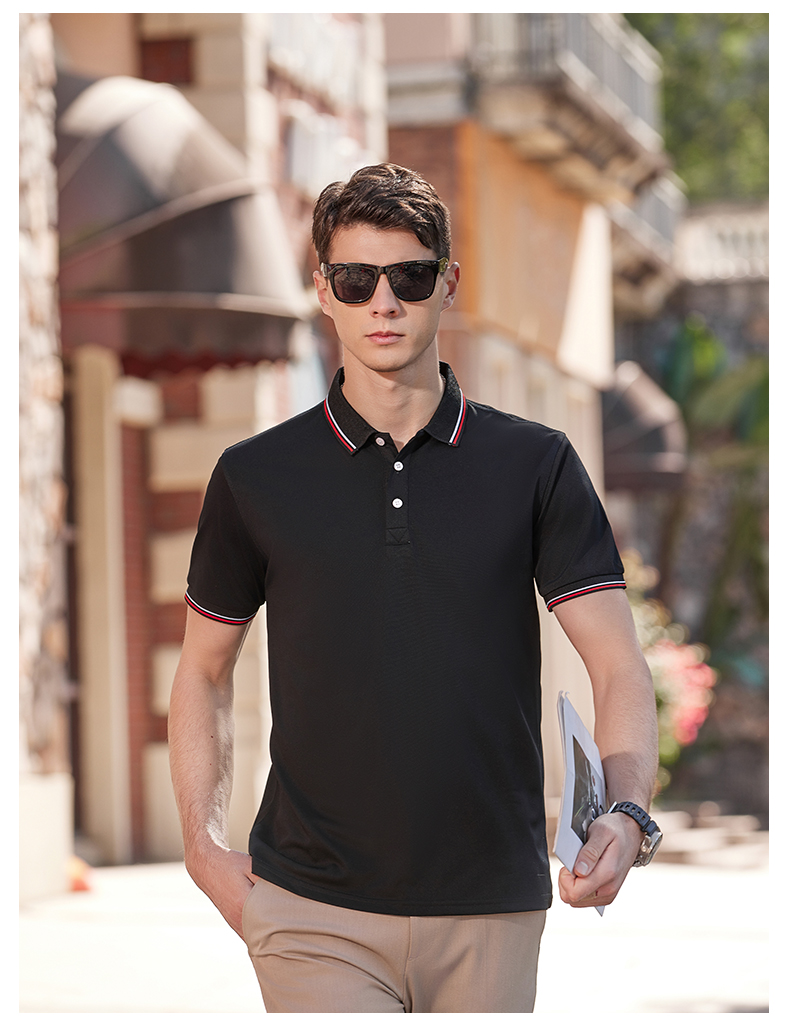 Lapel short-sleeved lapel POLO shirt H17-2301