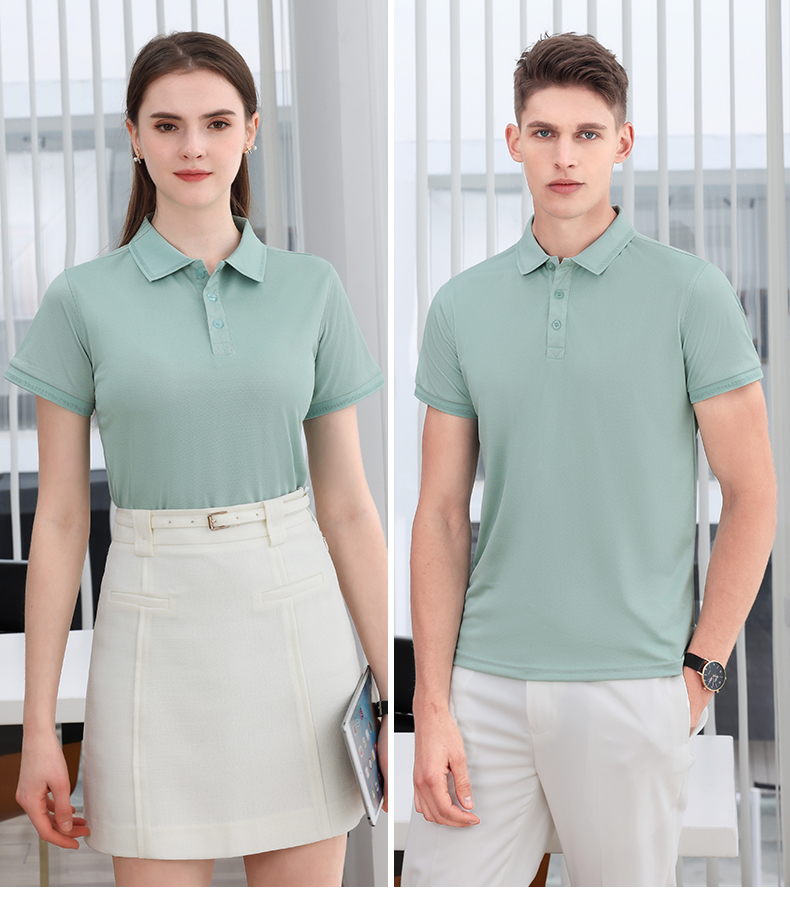 200g comfortable breathable short-sleeved lapel POLO shirt YZ02-600