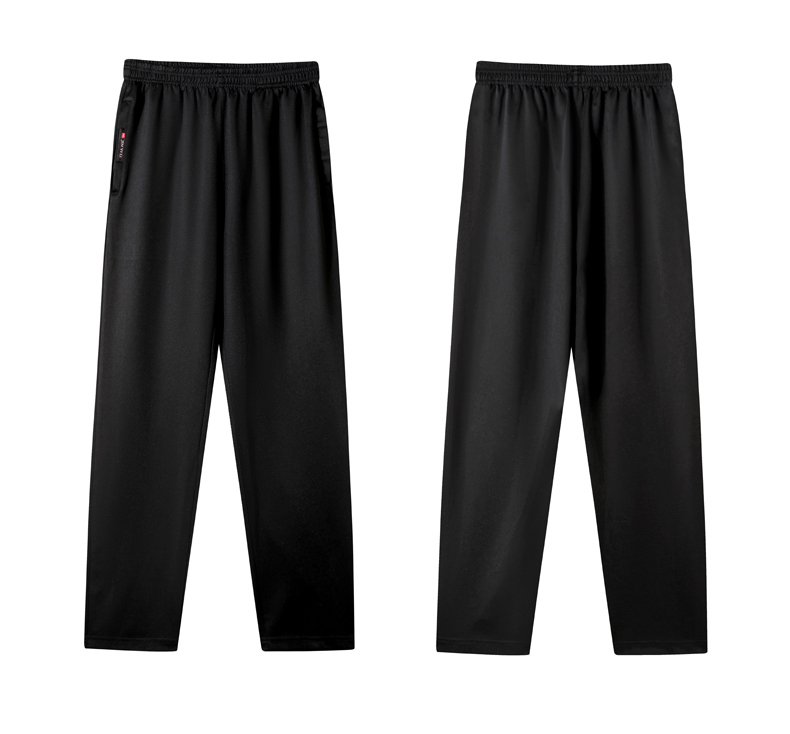 Elastic waist straight version stretch trousers thin style H31-Stretch trousers thin style