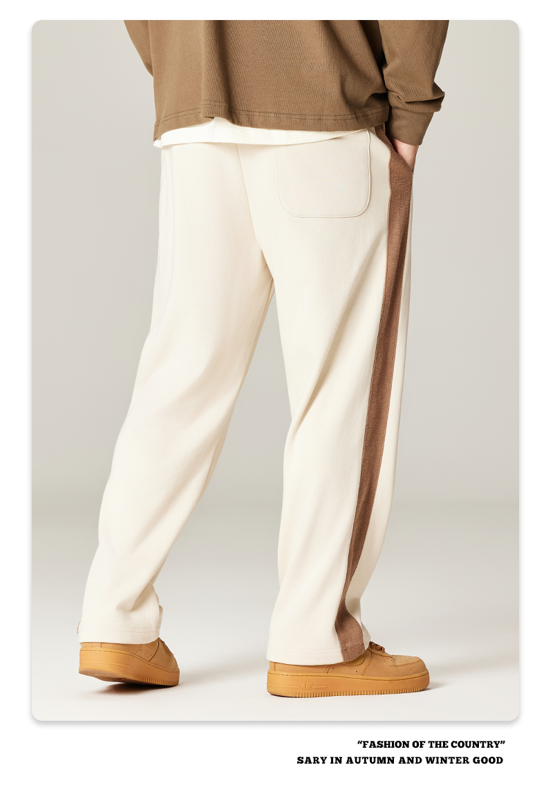 350g heavyweight wide-leg casual trousers G24-DK003