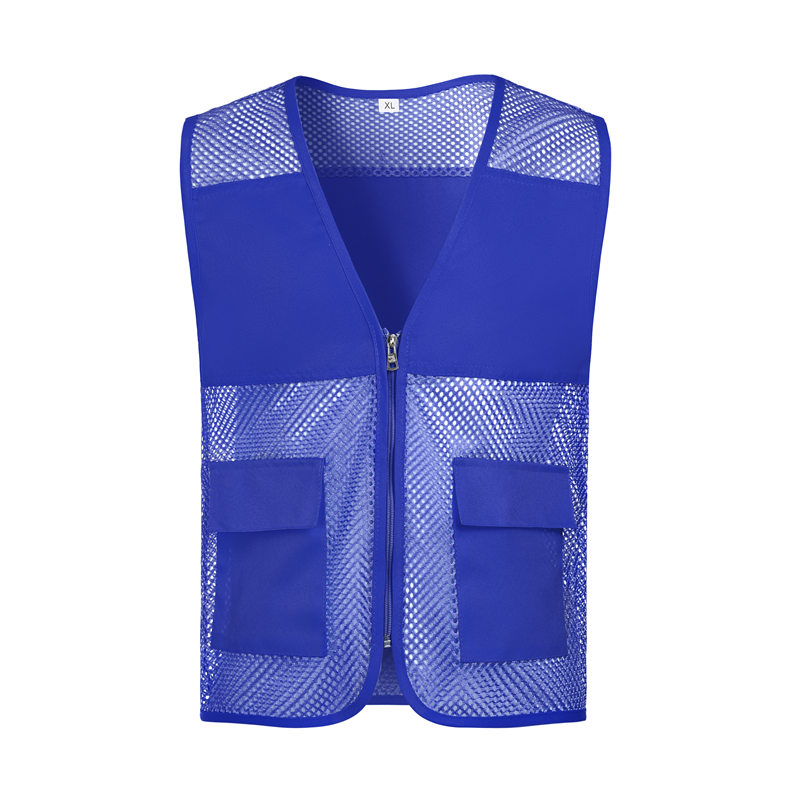 Children Fishnet Double Pocket Solid Color Vest GJ68-038