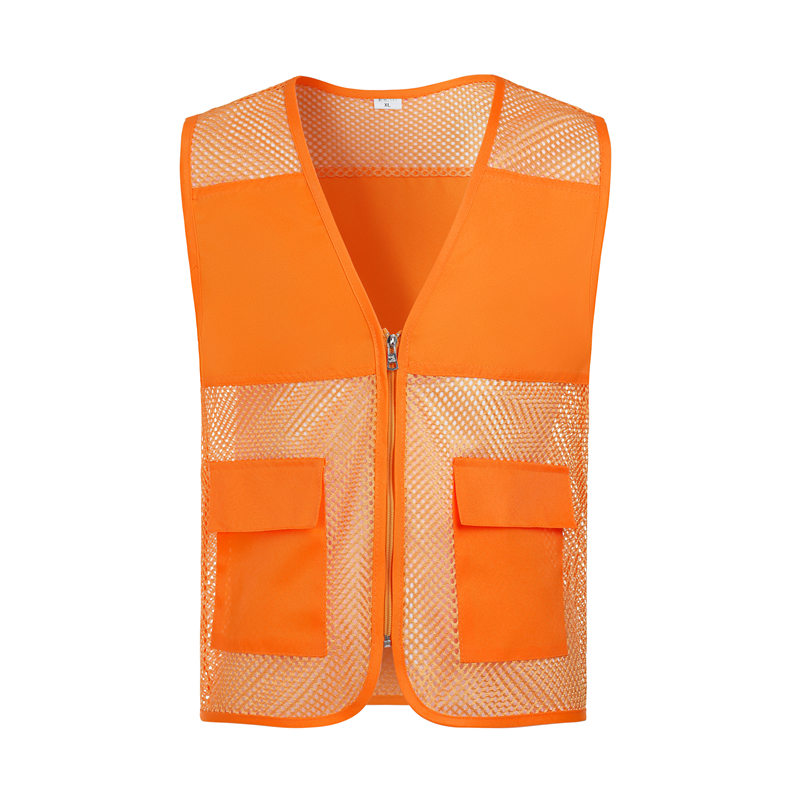 Children Fishnet Double Pocket Solid Color Vest GJ68-038