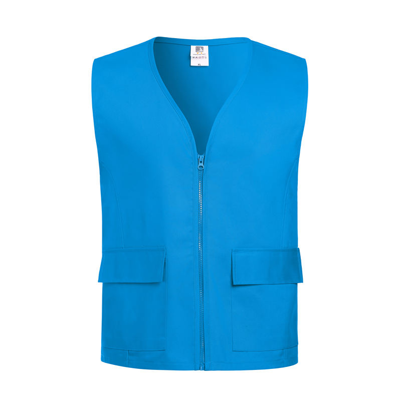 Solid color cotton V-neck vest GJ68-5002