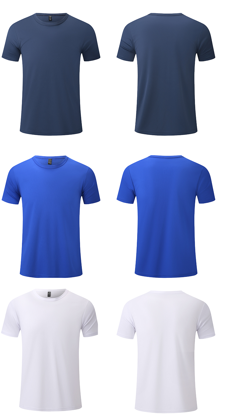 200g cool Tencel cotton round neck short-sleeved T-shirt for men and women GT3-170