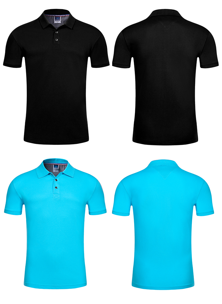 180g ceramic fiber lapel short-sleeved POLO shirt universal style W14-8913