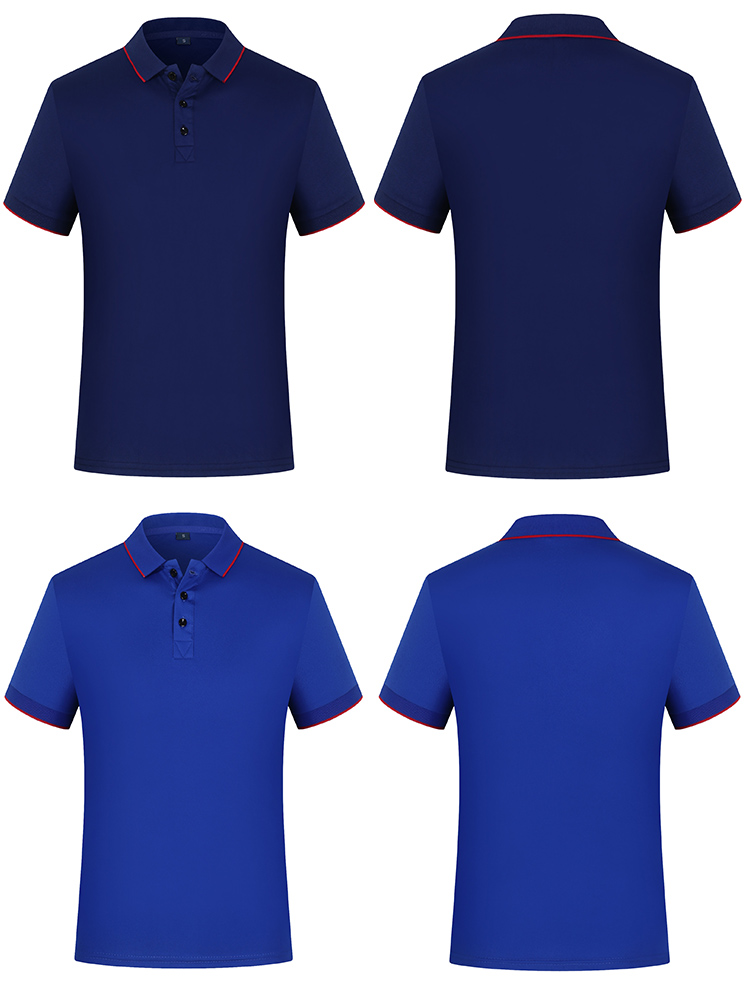 170g yarn-dyed quick-drying lapel short-sleeved POLO shirt universal style YZ02-2071