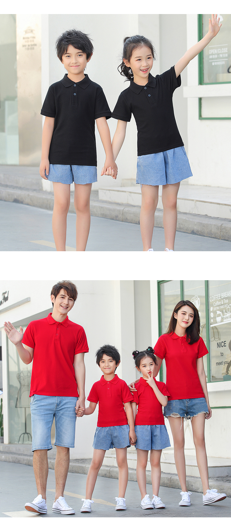 180g mini cotton lapel short-sleeved POLO shirt children clothing YZ02-Q2 children