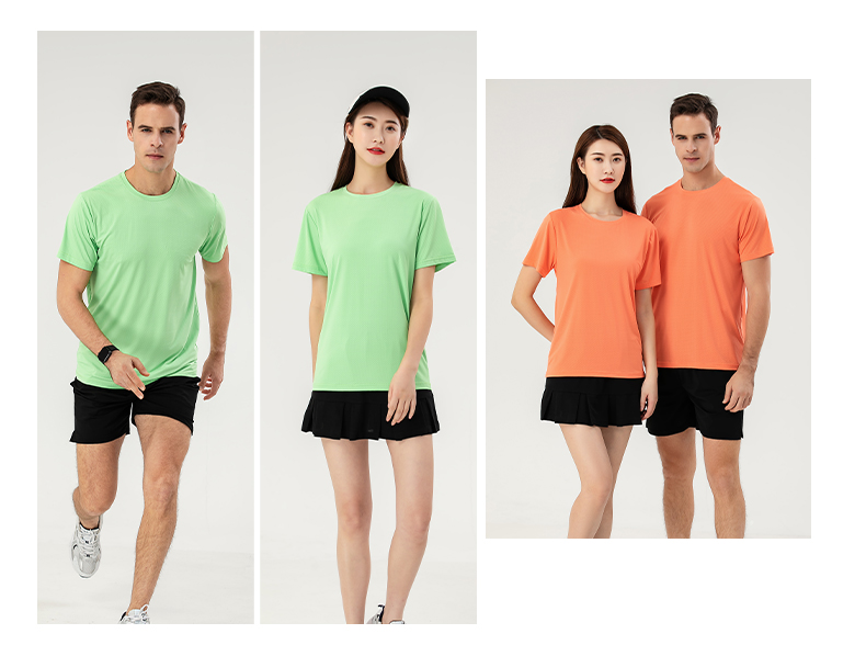 Quick-drying sports casual round neck short-sleeved T-shirt universal GJ29-8002