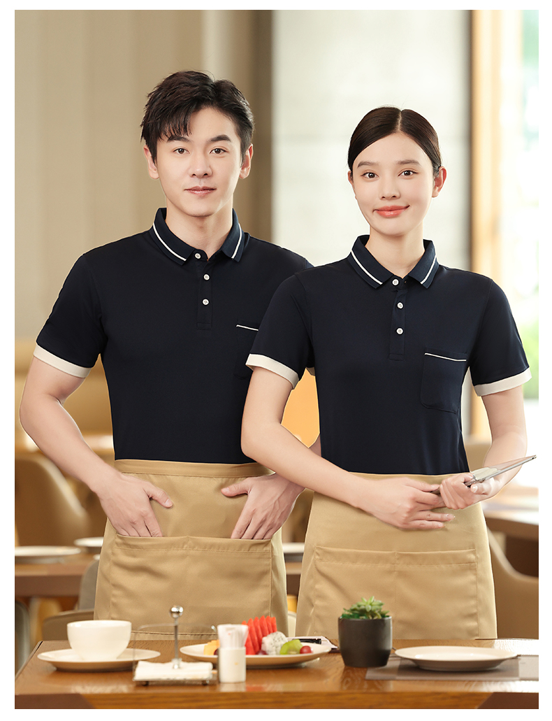 Anti-wrinkle ice silk anti-cotton short-sleeved lapel POLO shirt H17-189