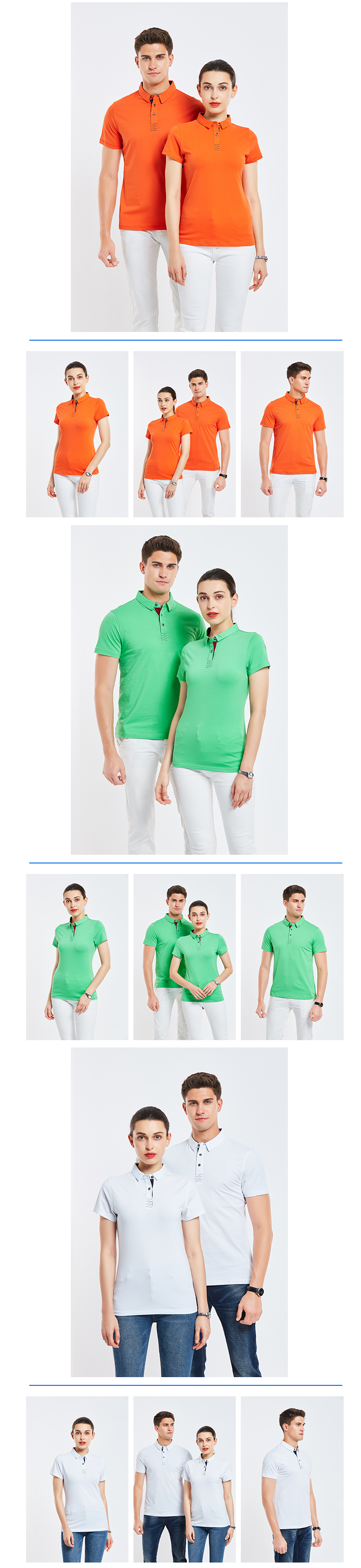 190g 40pcs golf lapel short sleeve POLO shirt men style H09-A001