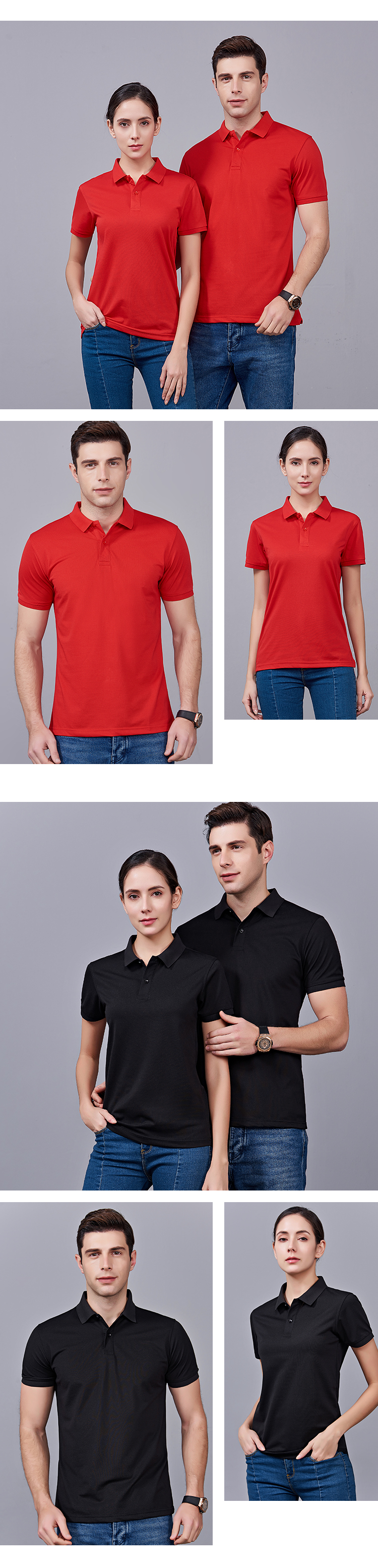 240g 40 pieces business lapel short-sleeved Polo shirt universal style H11-883