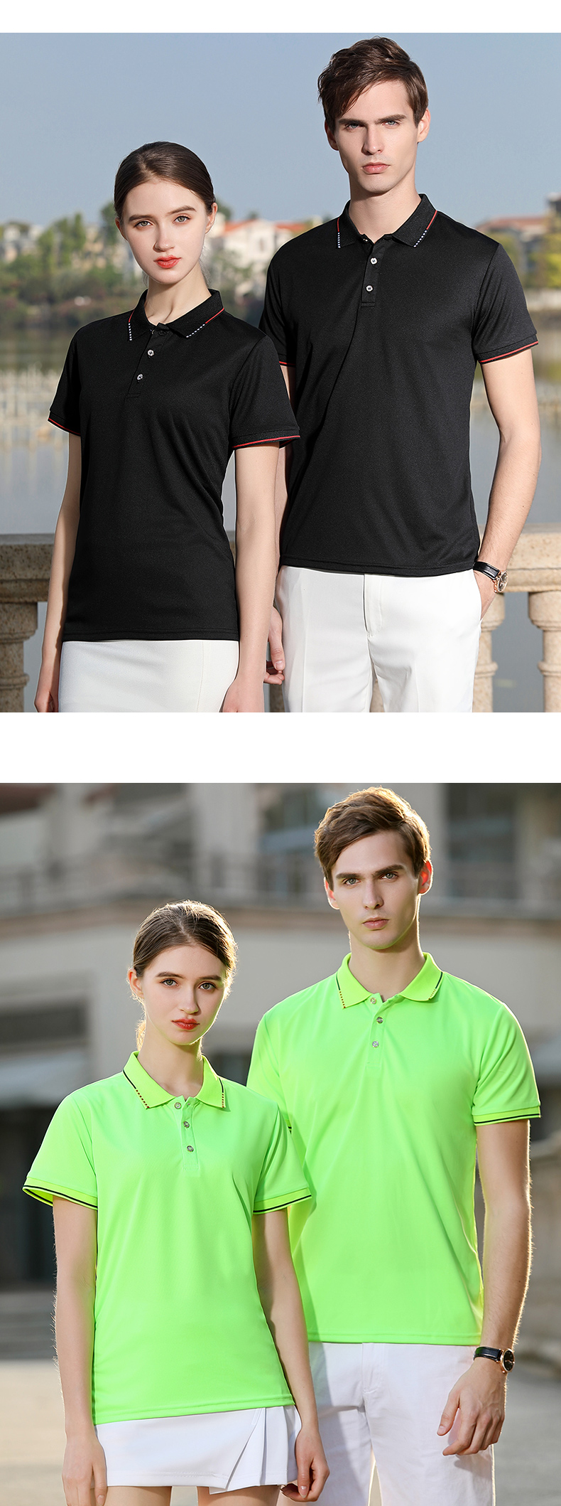 160g quick-drying lapel short-sleeved POLO shirt universal model YZ02-S100