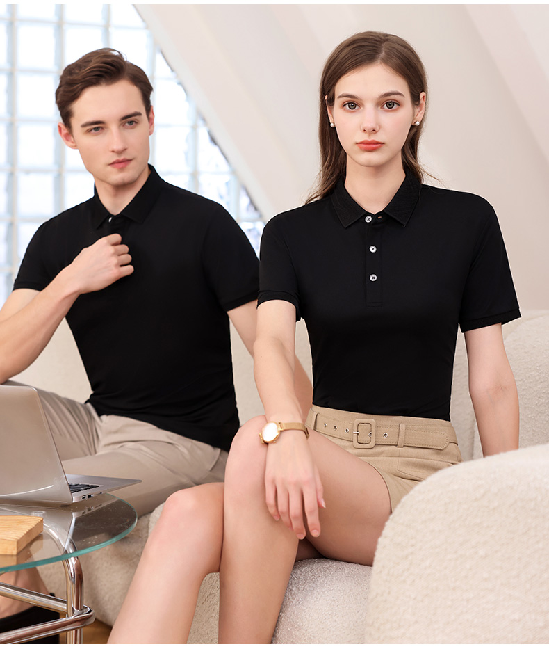 200g 40 pieces business commuting lapel short-sleeved POLO shirt general style GJ20-2320