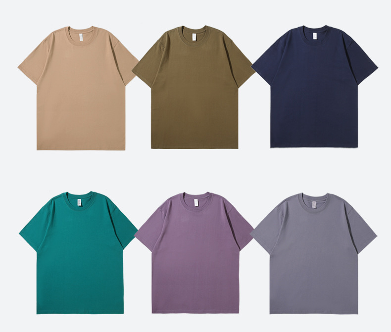 250g heavyweight cotton loose round neck short-sleeved T-shirt BC4-254520