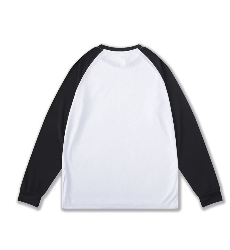 Colorblocked round neck long-sleeved T-shirt GLT-713