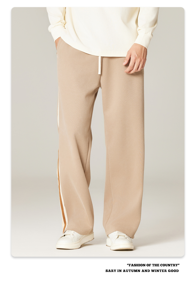 340g heavyweight terry wide-leg trousers G24-DK002