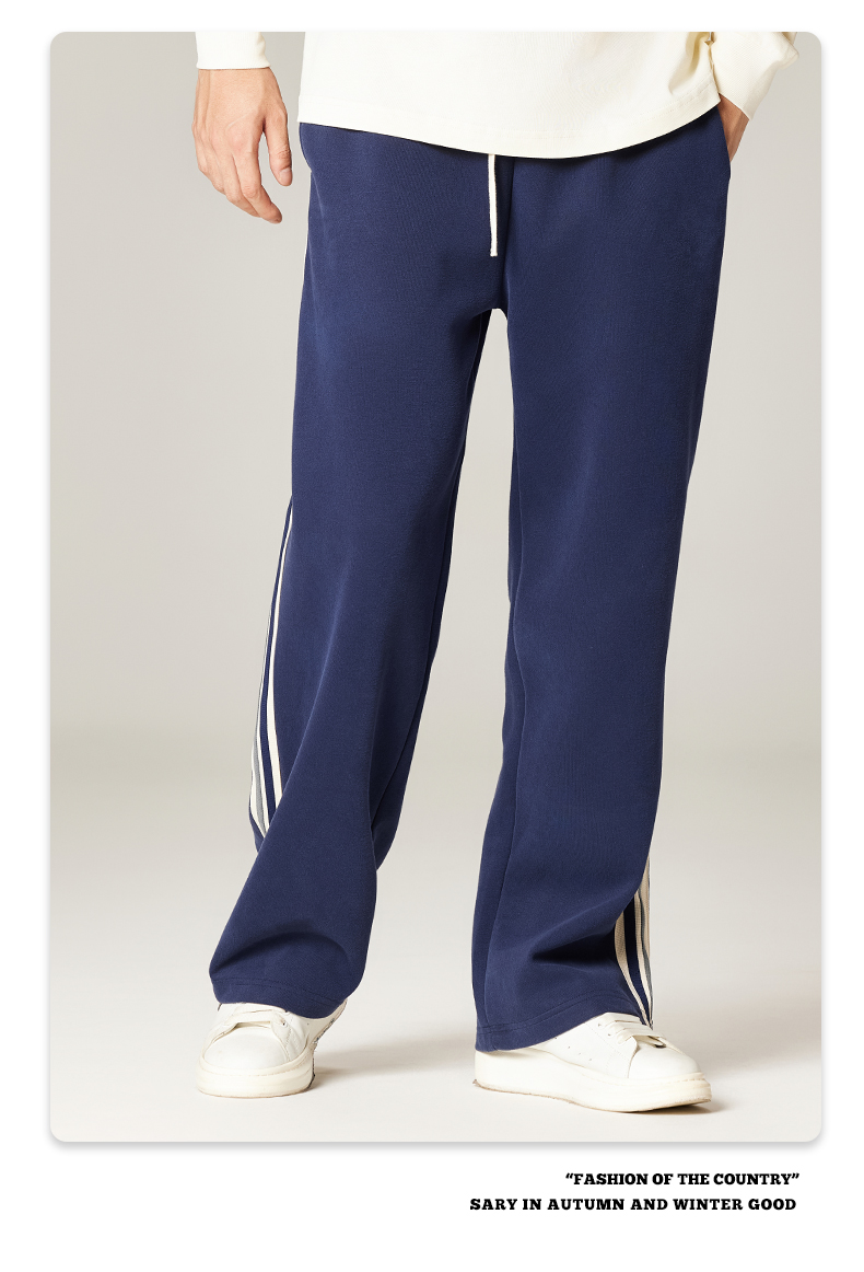 340g heavyweight terry wide-leg trousers G24-DK002