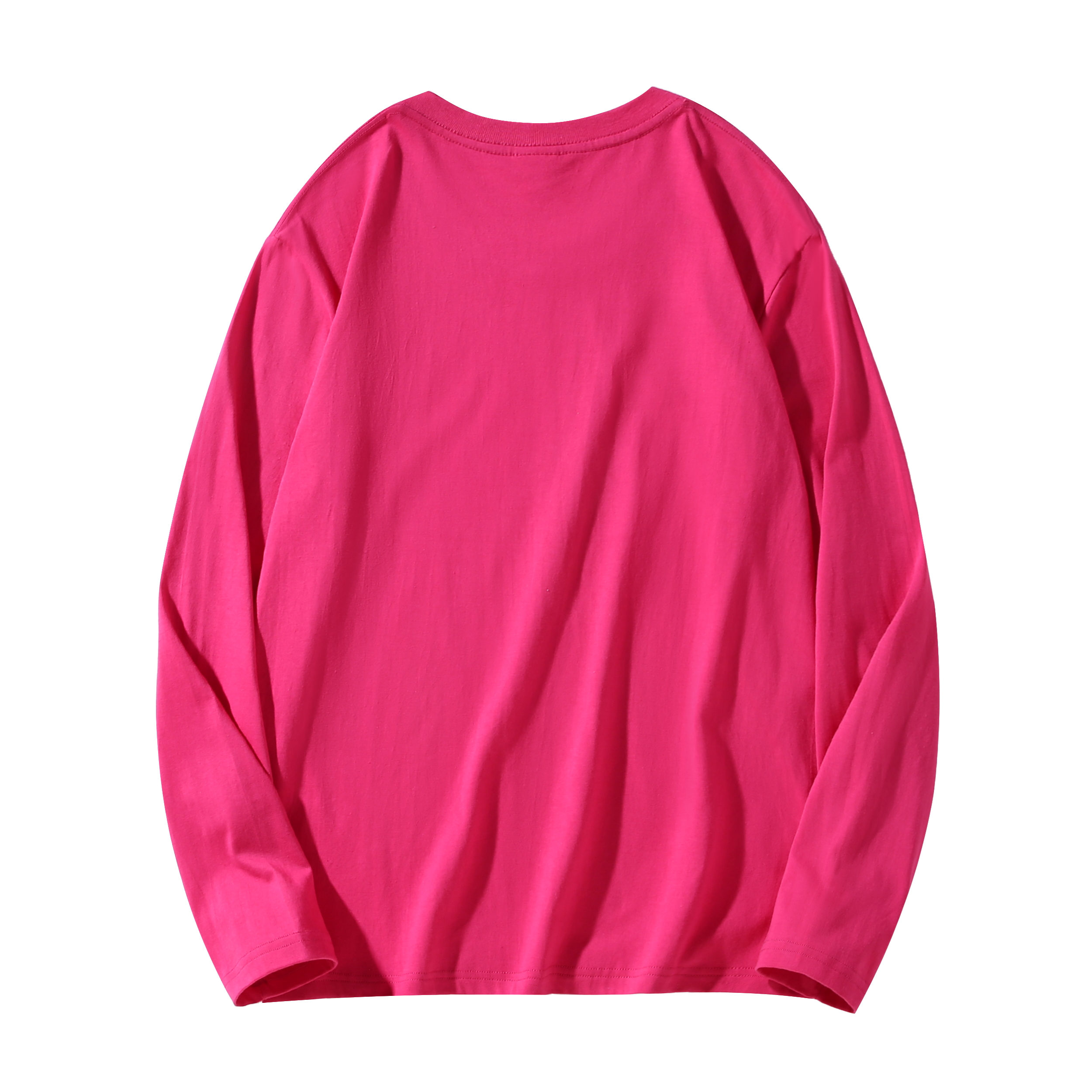 220g combed cotton heavyweight round neck long sleeve T-shirt B22-050