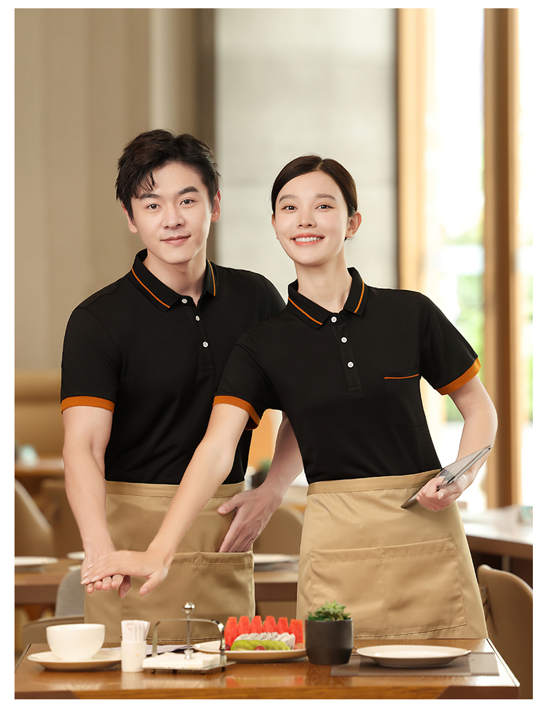 Anti-wrinkle ice silk anti-cotton short-sleeved lapel POLO shirt H17-189