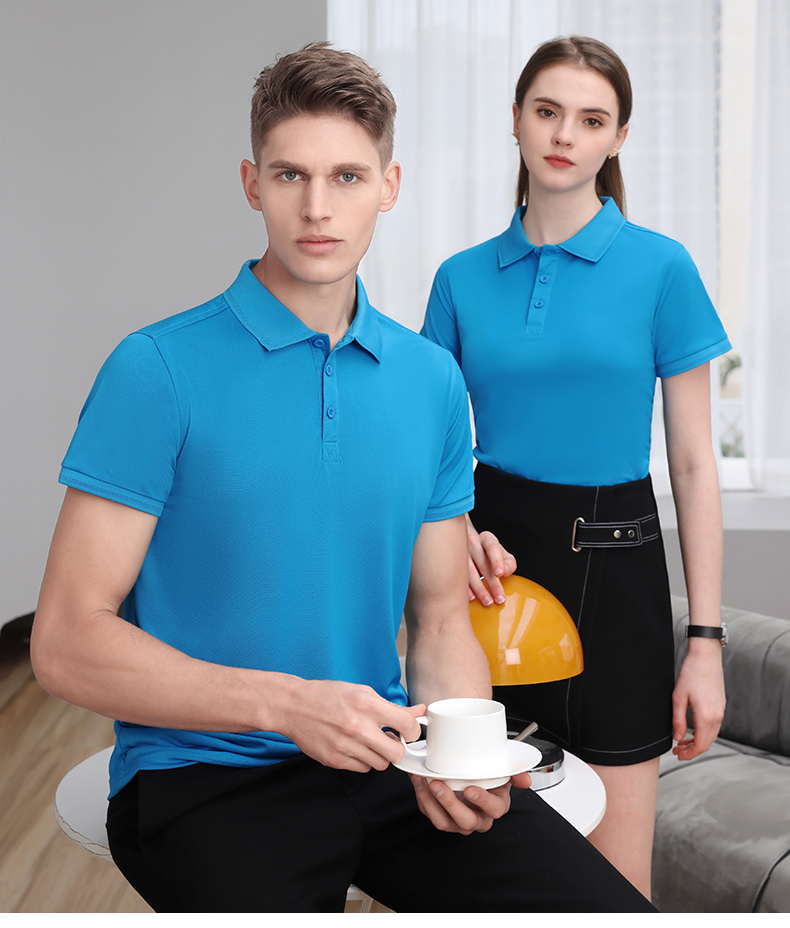 200g comfortable breathable short-sleeved lapel POLO shirt YZ02-600