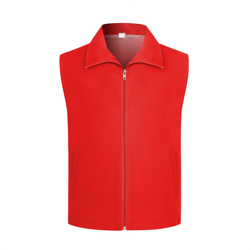 Adult solid color single layer mesh vest GJ68-002