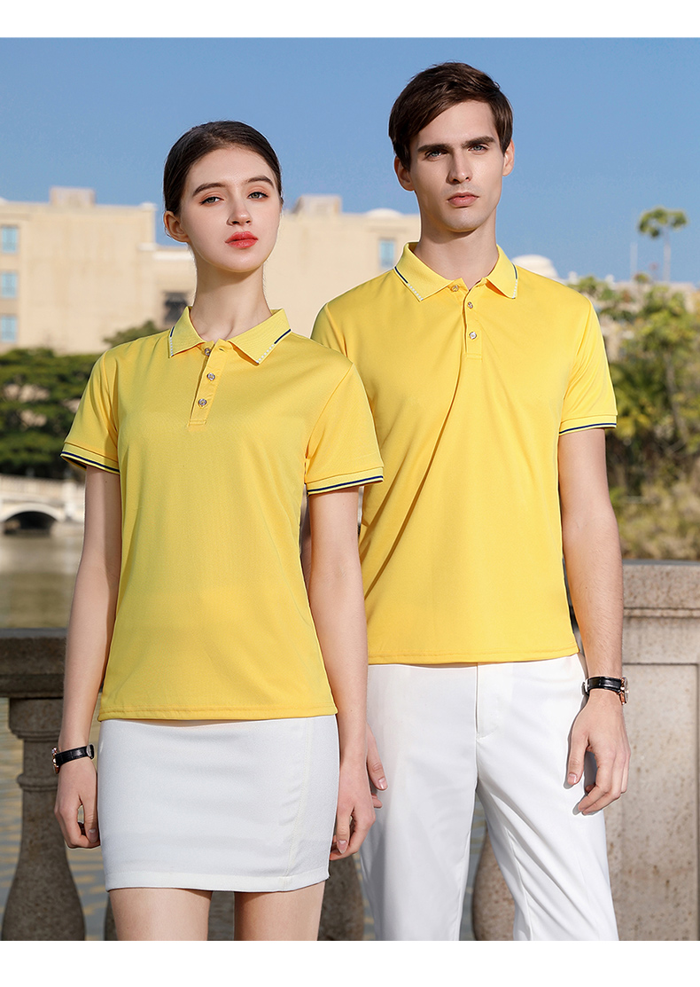 160g quick-drying lapel short-sleeved POLO shirt universal model YZ02-S100